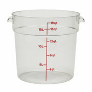 Cambro RFSCW18135 Camwear 18 qt. Round Storage Container