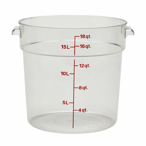 Cambro RFSCW18135 Camwear 18 qt. Round Storage Container