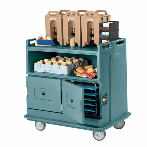 Cambro MDC24 Recessed Top Insulated Beverage Service Cart | 2 Doors