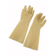 Winco NLG-916 Medium Yellow Natural Latex Gloves | Case of 12