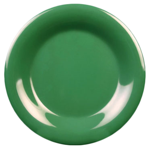 Thunder Group CR009GR Green 9 1/4" Wide Rim Plate | Case of 12