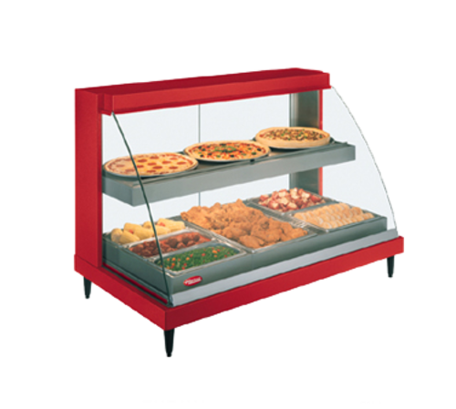 Hatco Glo-Ray GRCDH-1PD 2 Shelf 21" 2 Pan Heated Countertop Display Case