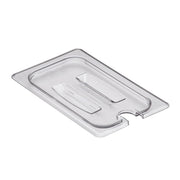 Cambro 40CWCHN135 Camwear Notched 1/4 Size Food Pan Cover w/ Handle