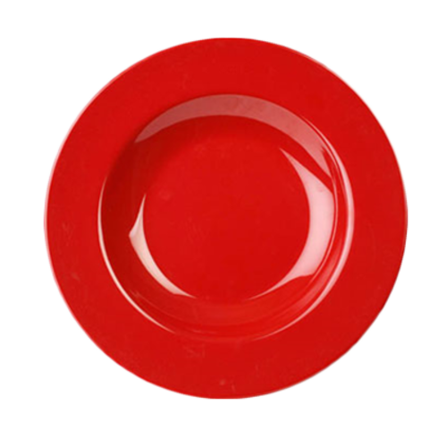 Thunder Group CR5811PR 11 1/4" Pasta Bowl, Pure Red 16 oz. | Case of 12