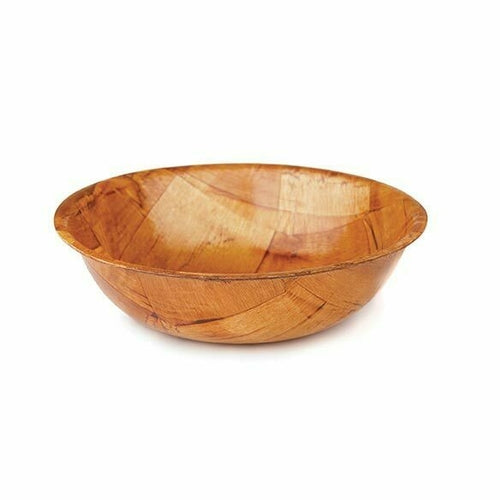Tablecraft 205 5.5" Woven Wood Salad Bowl