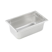Winco SPJL-404 1/4 Size Stainless Steel Steam Table Pan | 4" Deep