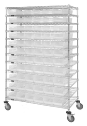 Quantum WR74-2472-176105CL Shelving Unit, Wire