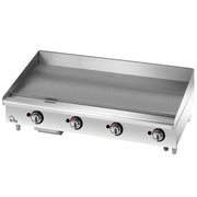 Star-Max 648TF 48" Thermostatic Countertop Gas Griddle w/ 1" Steel Plate | 113,200 BTU