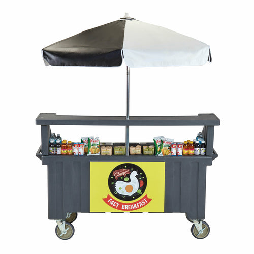 Cambro CVC72 Camcruiser 3 Full Sized Well Vending Cart | 74-1 ⁄4" x 31-3/4"