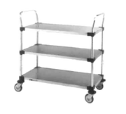Metro MW208 3 Solid Shelves Utility Cart | 375 lb. Capacity