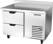 Beverage Air WTRD46AHC-2 46" 2 Drawer Worktop Refrigerator with 4" Backsplash | 10.8 Cu. Ft.