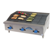 Comstock-Castle FHP36-3RB 36" Manual Countertop Gas Radiant Charbroiler | 99,000 BTU