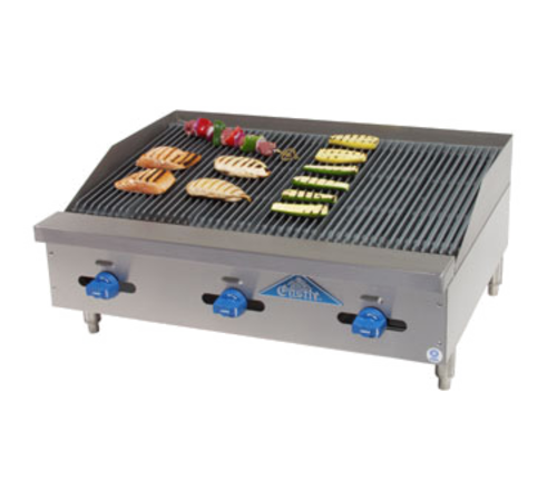 Comstock-Castle FHP36-3RB 36" Manual Countertop Gas Radiant Charbroiler | 99,000 BTU