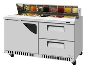 Turbo Air TST-60SD-D2R(L)-FB-N Sandwich / Salad Prep Table