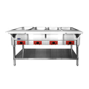 Atosa CSTEA-4C 58" CookRite 4-Pan Electric Steam Table | Wet/Dry