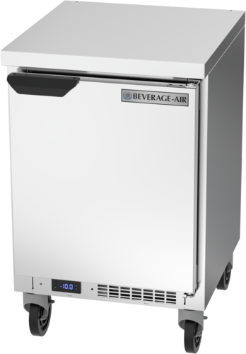 Beverage Air WTF20HC-FLT 20" Shallow Depth Worktop Freezer w/ Flat Top | 2.27 Cu. Ft.