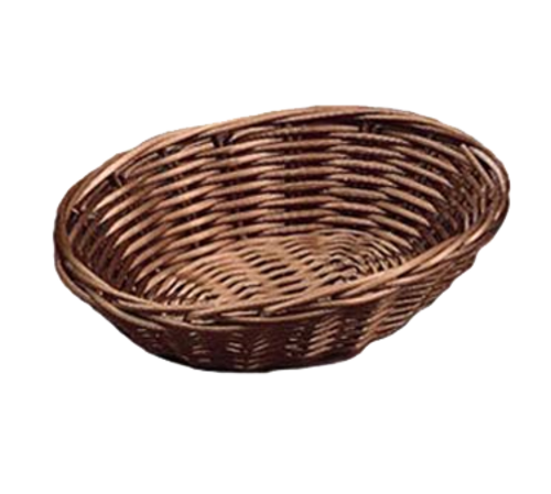 Tablecraft 2471 7" Oval Handwoven Bread Basket | Multiple Color Options