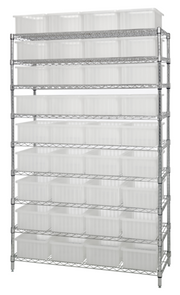 Quantum WR9-92060CL Shelving Unit, Wire