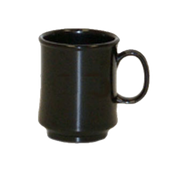G.E.T. TM-1308-BK Black Elegance 8 oz. Black Tritan Plastic Mug | Case of 24