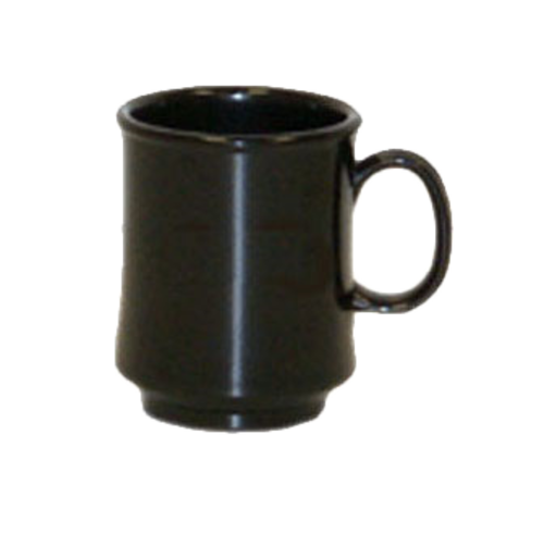 G.E.T. TM-1308-BK Black Elegance 8 oz. Black Tritan Plastic Mug | Case of 24