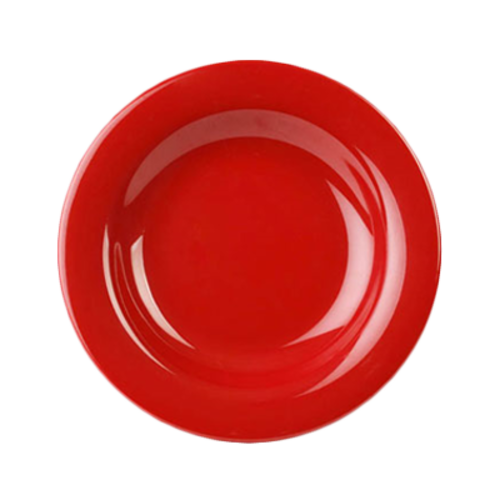 Thunder Group CR5809PR 9 1/4" Salad Bowl, Pure Red 13 oz. | Case of 12