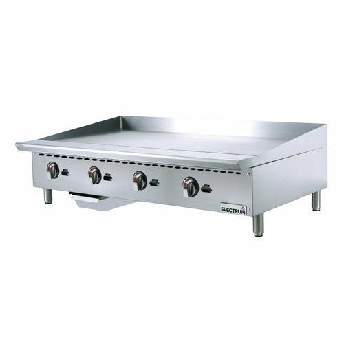 Winco NGGD-48M 48" Countertop Gas Griddle | 120,000 BTU