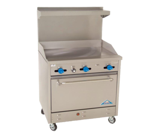 Comstock-Castle F330-36 36" Gas Griddle Range w/ Extra Wide Oven | 102,000 BTU