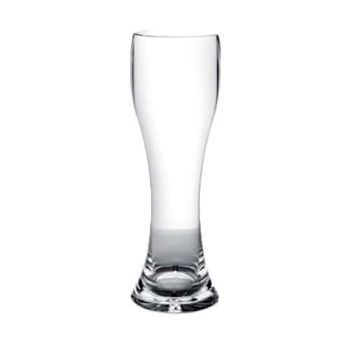 Thunder Group 23 oz. Starburst Base Clear Polycarbonate Pilsner Glass | Model No. PLTHPS023C