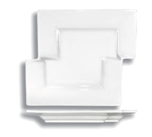 International Tableware EL-75 8-1/8" x 7-1/8" Puzzle Plate | Case of 12