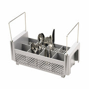 Cambro 8FB434151 Camrack 8 Compartment Half Size Flatware Washing Basket w/ Handles