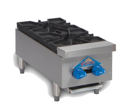 Comstock-Castle FHP12 12" 2-Burner Countertop Gas Hot Plate | 54,000 BTU