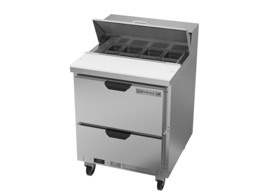Beverage Air SPED27HC  27" 2 Drawer Refrigerated Sandwich Prep Table | 6.76 Cu. Ft.