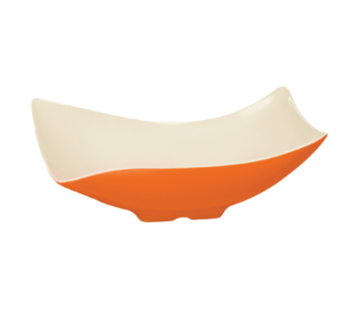 G.E.T. Keywest ML-220-KW 4 qt Rectangle Wavy Melamine Serving Bowl