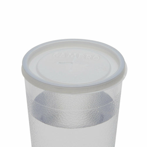 Cambro CLJ6 Disposable CamLid w/ Straw Hole | 1000 Pack