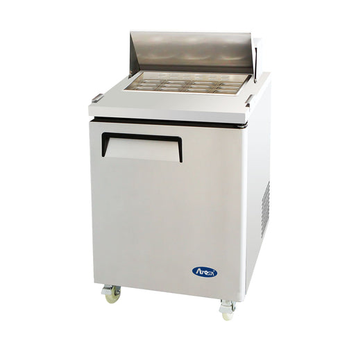 Atosa MSF8305GR 28" 1-Door Mega Top Sandwich Salad Prep Table | 7.2 Cu. Ft.