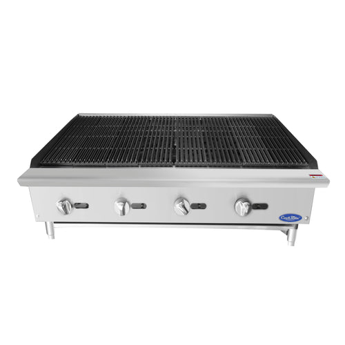 Atosa CookRite ATRC-48 48" Heavy Duty Radiant Gas Charbroiler | 140,000 BTU