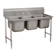 Advance Tabco T9-3-54-X 62" 3 Compartment Sink