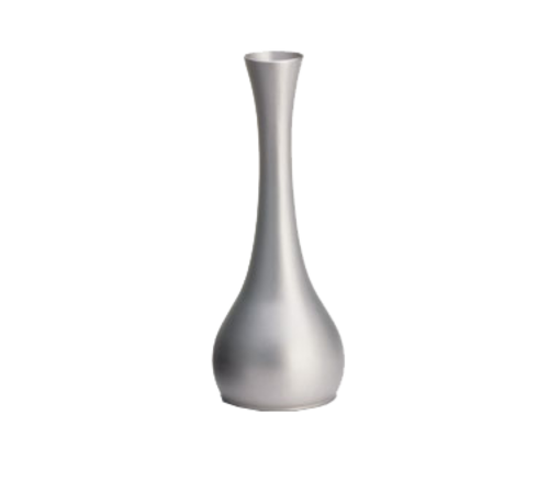 Tablecraft 269 7" Brushed Zinc Alloy Bud Vase