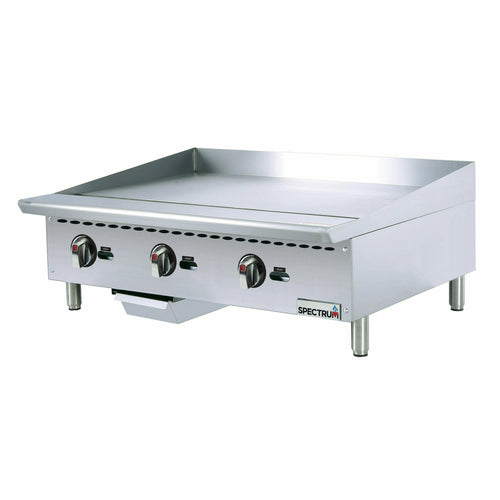 Winco NGGD-36M 36" Countertop Gas Griddle | 90,000 BTU