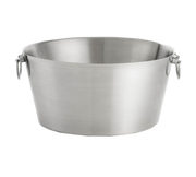 Tablecraft BT199 6.75 Gallon Double Wall Round Beverage Tub
