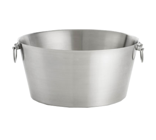 Tablecraft BT199 6.75 Gallon Double Wall Round Beverage Tub