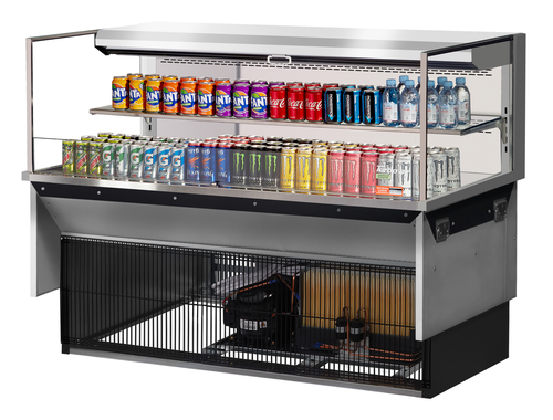 Turbo Air TOM-60L-UF-W(B)-2SI-N Refrigerated Display Case