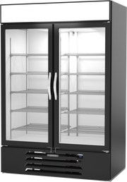 Beverage Air MMF49HC-1-B-IQ 52" 2 Glass Door Black Reach In Merchandiser Freezer | 46.2 Cu. Ft.