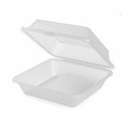 G.E.T. EC-10-1-ET Eco-Takeouts 9 x 9" Reusable Plastic Take Out Containers | Case of 12