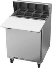 Beverage Air SPE27HC-C-B 27" 1 Door Refrigerated Sandwich Prep Table | (8) 1/6 Pan