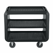 Cambro SC337 3-Shelf Open Side Service Cart Pro | 600 lb. Capacity