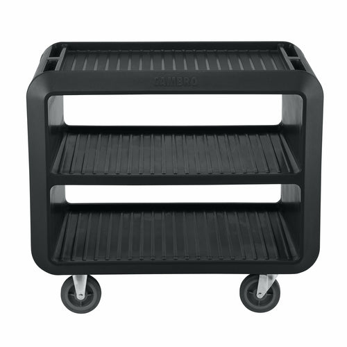 Cambro SC337 3-Shelf Open Side Service Cart Pro | 600 lb. Capacity