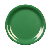 Thunder Group CR106GR Green 6 1/2" Narrow Rim Plate | Case of 12