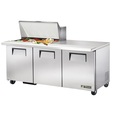 True Mfg. TSSU-72-15M-B-HC Mega Top Sandwich / Salad Prep Table
