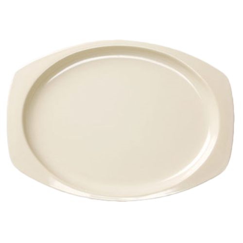 Thunder Group NS215T White 12 1/2" X 9" Rectangular Platter | Case of 12
